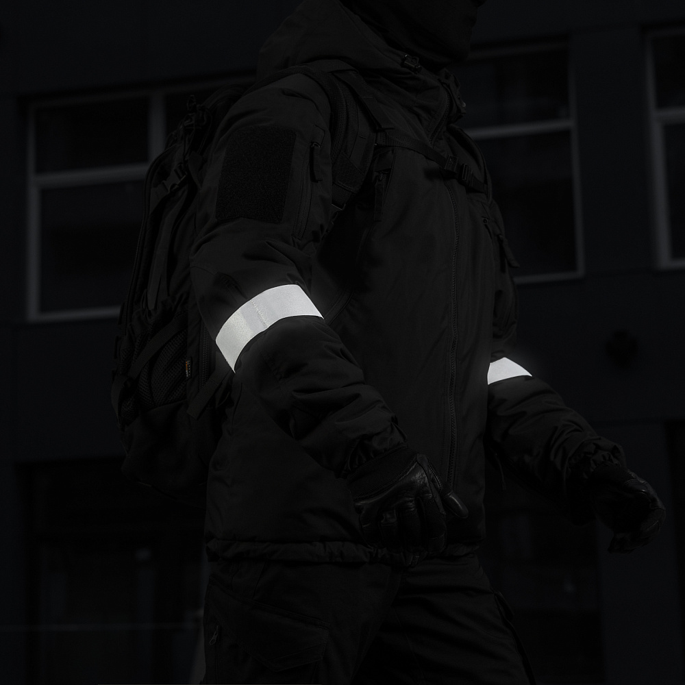 Пов'язка на руку M-Tac світловідбиваюча Large Black Фото 2